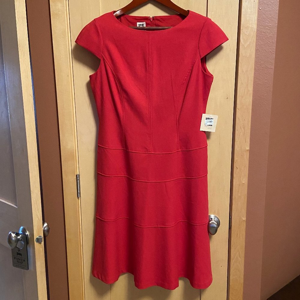 NWT! Anne Klein Red Dress: Size 12